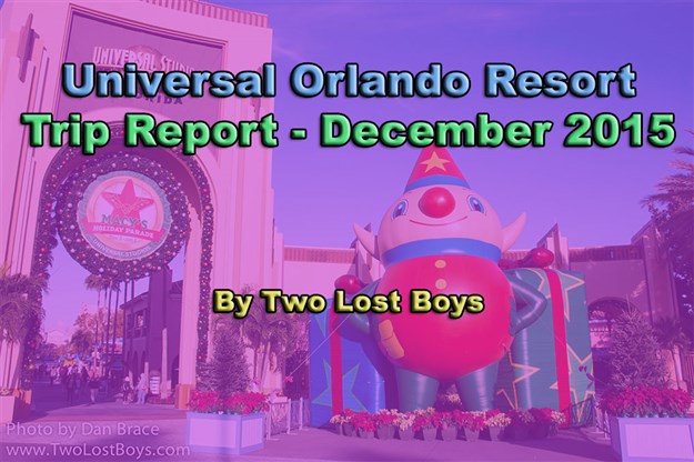 Universal Orlando Resort Trip Report, December 2015